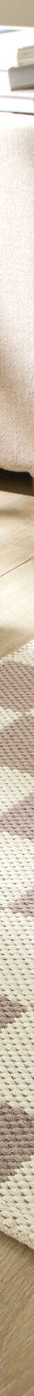 Tapis décoratif motif damier (taupe / sable) Tapis décoratif motif damier (taupe / sable)